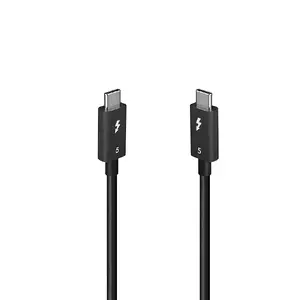 Lindy Thunderbolt 5 Cable, 1m, 80Gbps, Passive, Male to Male, Black