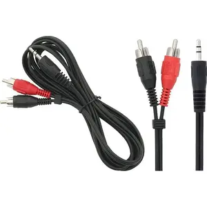 3.5mm to 2×RCA Audio Cable BLOW 1.8 m Black