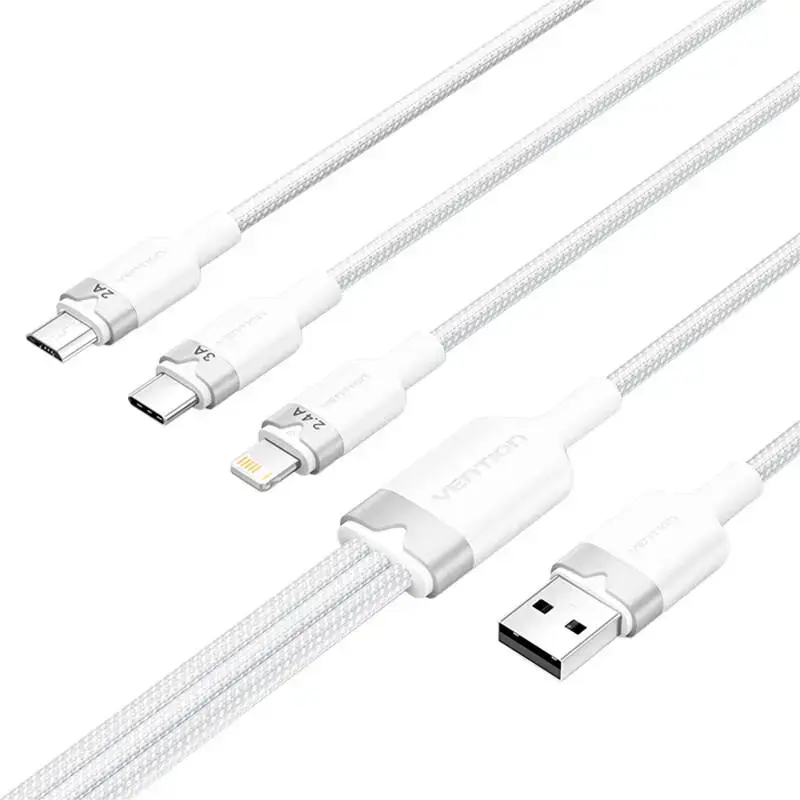 Vention CTPWG USB 2.0 A to 3‑in‑1 cable 1.5 m Photo 2