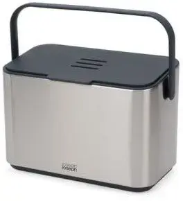 Kitchen food waste caddy Joseph Joseph 30145, 4 L stainless steel
