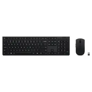 Lenovo 4X31R64351 Tastatūra Peles iekļauta Ofisa RF Bezvadu + Bluetooth ASV Angļu Melna