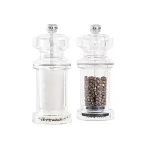Salt and pepper grinder set Cole & Mason 605, transparent acrylic, 144 mm, 605 ml capacity