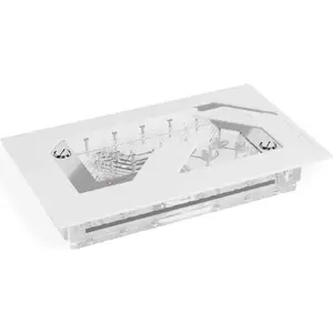 Alphacool Distroplate Apex Dark Base Pro 901 White VPP/D – internal water-cooling distribution plate