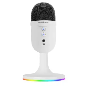 Cardioid Microphone Mars Gaming MMICCXW USB High Definition ARGB, cardioid pickup, USB connectivity