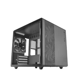 Datora korpuss Mars Gaming MC-MPRO Mini Tower Melns ar dubulto kameru, apakšējo barošanas bloku un iebūvētiem ventilatoriem