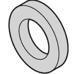 SCHROFF circular plastic disc 2.7 mm, model 100S (21101121) — mounting/accessory part