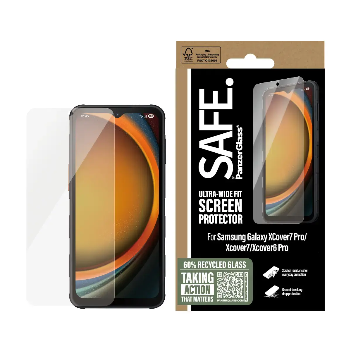 PanzerGlass SAFE ekrāna aizsargs Samsung Xcover7 Pro Photo 2