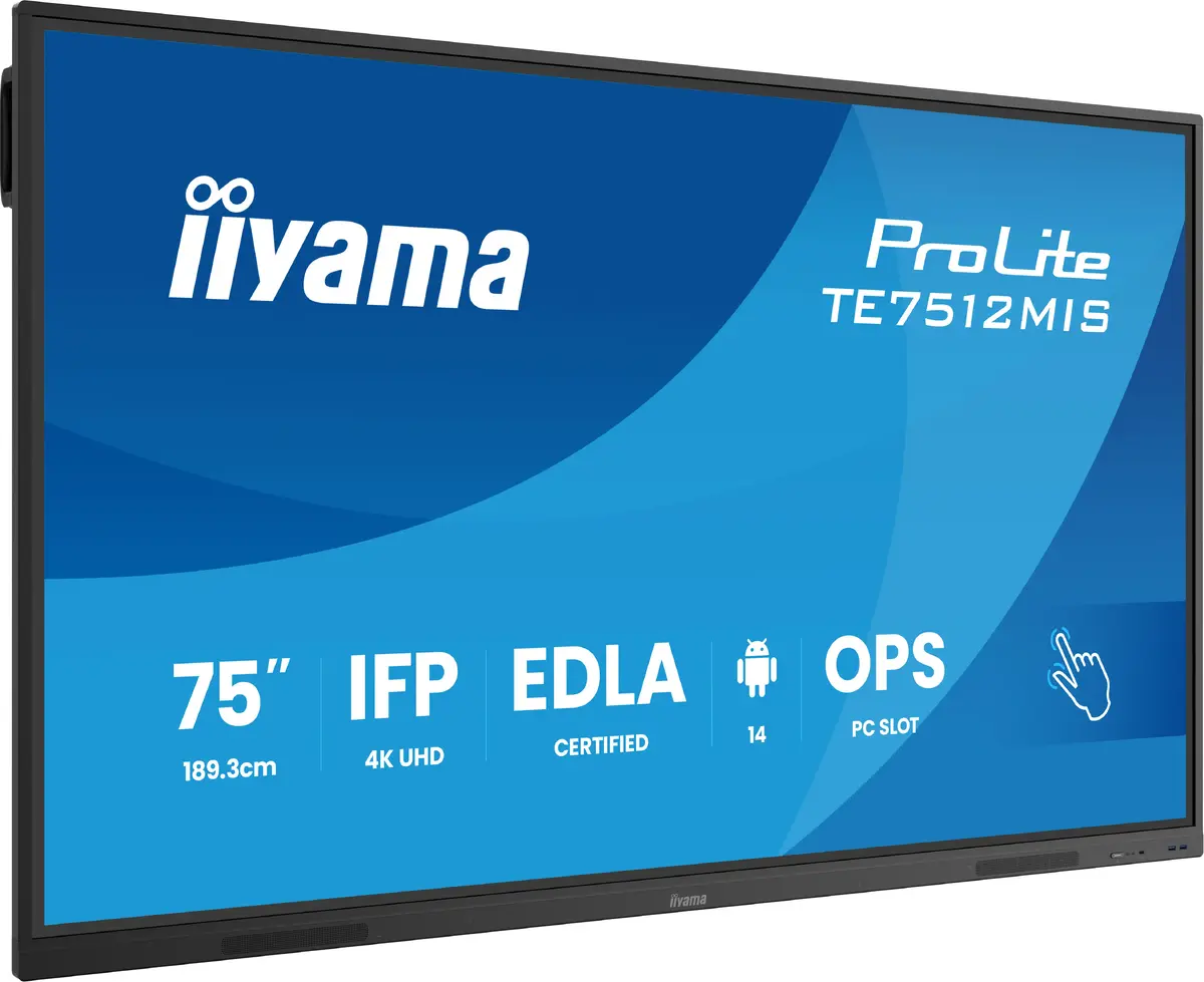 Monitors iiyama TE7512MIS-B4AG 75" Interactive LCD