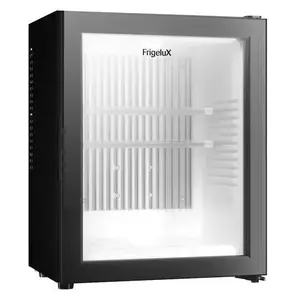 Minibar Frigelux MINIBAR40VE — 40L compact minibar, 34L net capacity, hybrid compressor-free, reversible glass door, LED light, ultra-quiet 22 dB