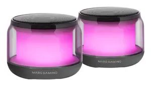 Mars Gaming MS-AURA Black Wired & Wireless 15 W USB DSP Stereo PC Speaker with RGB and Bluetooth 5.3