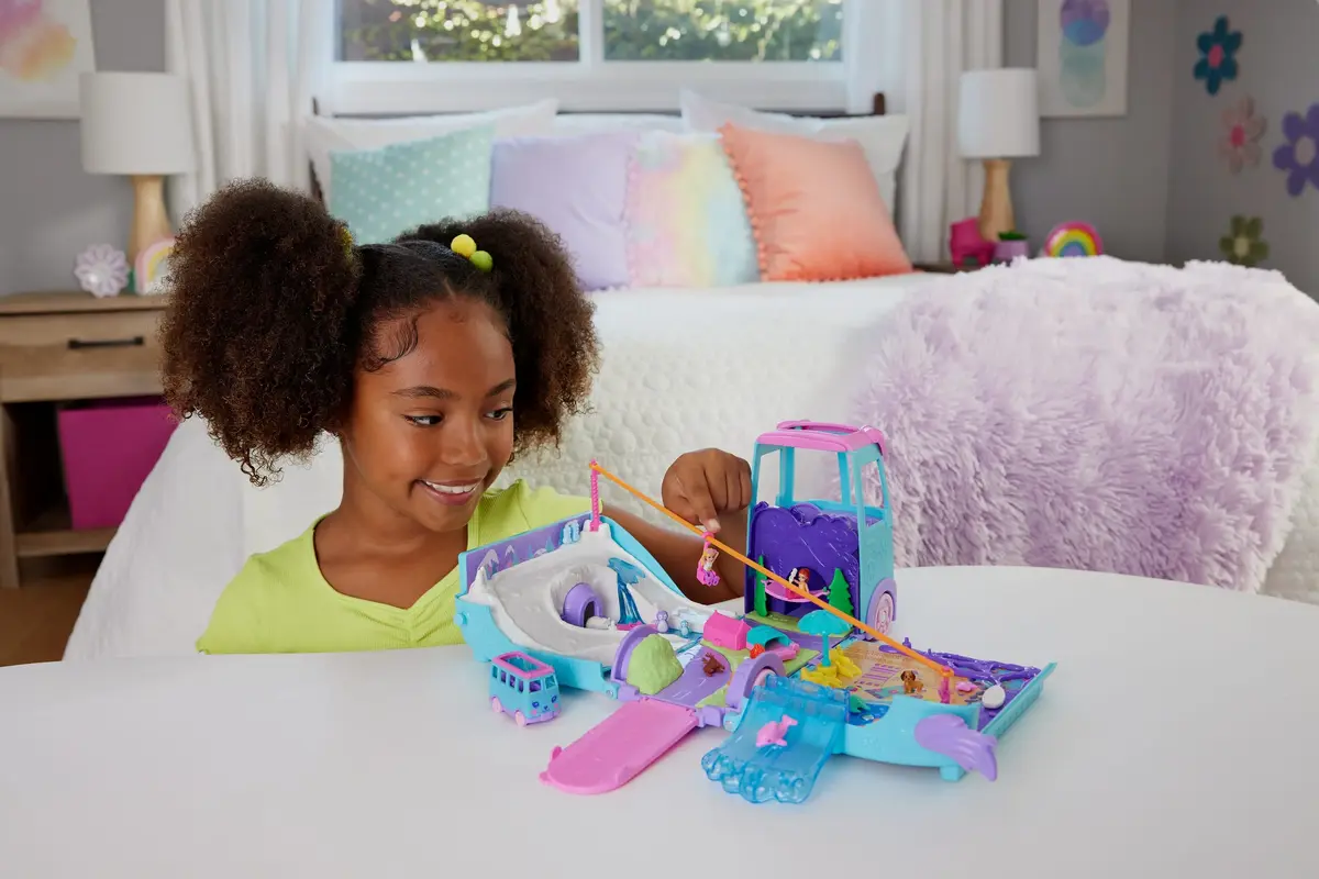 Darbība/Piedzīvojums Mattel Polly Pocket Mājdzīvnieku mobilā piedzīvojumu spēļu komplekts Photo 2