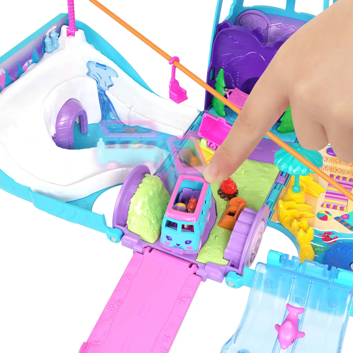 Darbība/Piedzīvojums Mattel Polly Pocket Mājdzīvnieku mobilā piedzīvojumu spēļu komplekts Photo 3