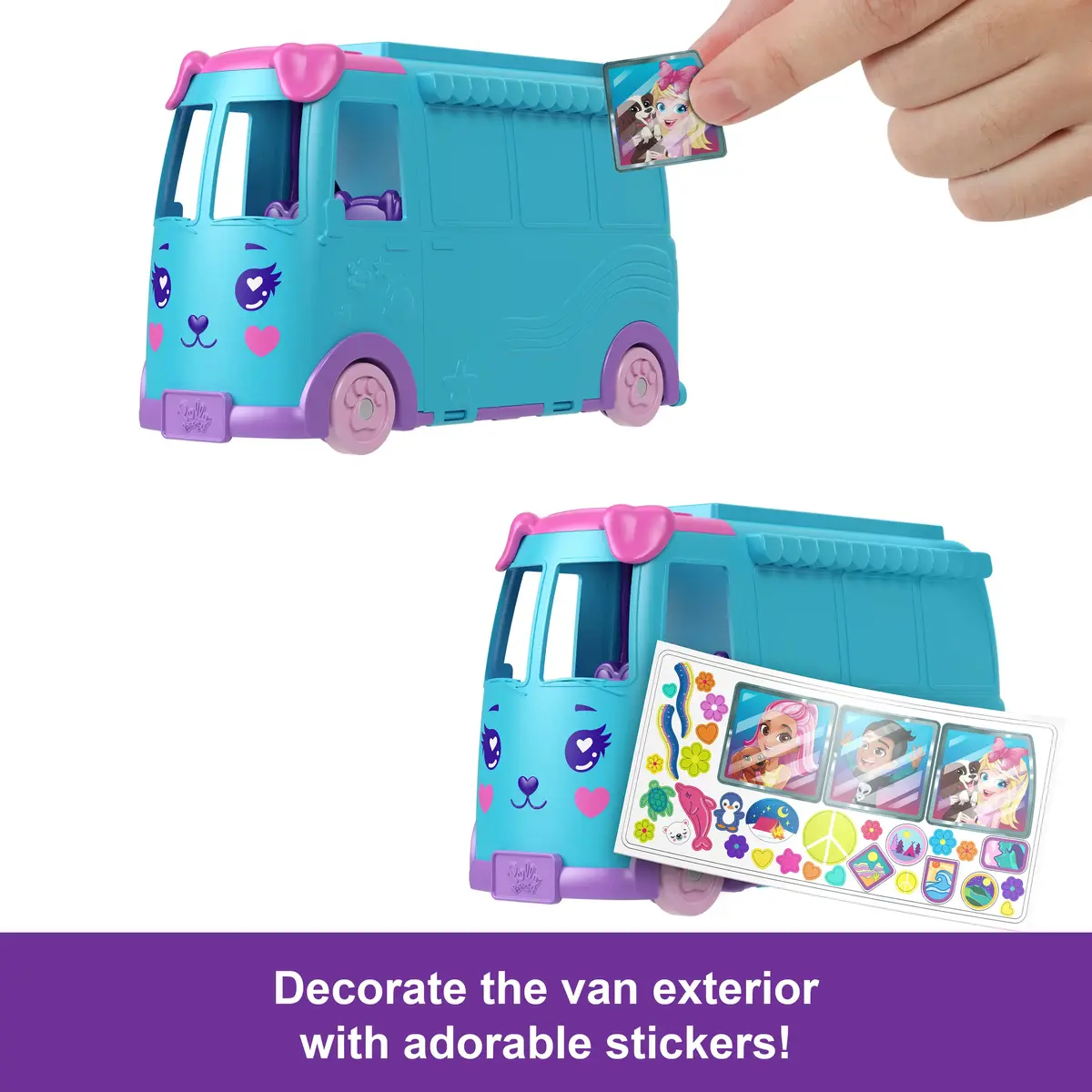 Darbība/Piedzīvojums Mattel Polly Pocket Mājdzīvnieku mobilā piedzīvojumu spēļu komplekts Photo 10
