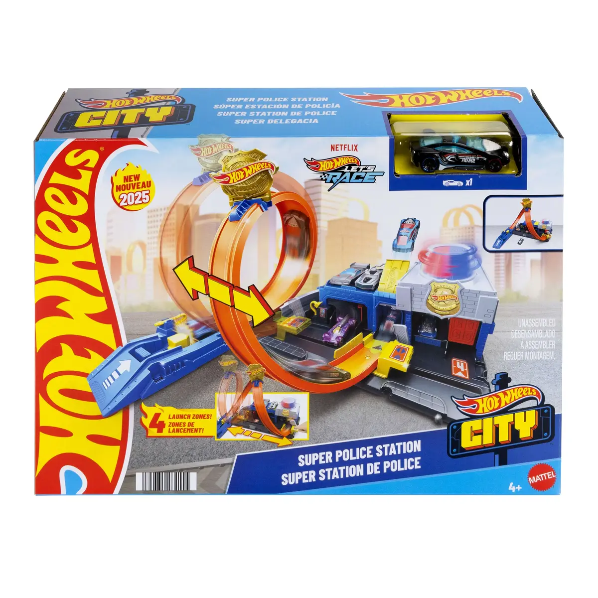MATTEL Hot Wheels City Super Police Station komplekts Photo 6