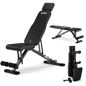Adjustable Foldable Training Bench Zipro Grind — compact design, adjustable height