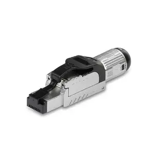 Lindy RJ-45 Cat.6/6A bezinstrumentu lauka terminācijas spraudnis melns sudraba metāls STP