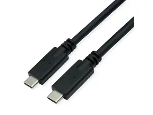USB C uz USB C kabelis ROLINE 11.02.9065 — USB 3.2 Gen 2 (10 Gbit/s), 3 m, melns