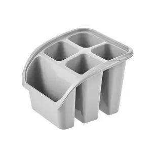 Cutlery dryer keeeper Pino 16×16×12 cm, gray