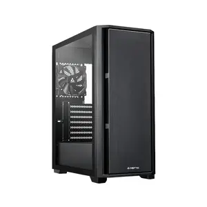 Chieftec AS-02B-TG-OP Midi Tower PC Case with Tempered Glass Side Window, Black