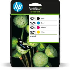 Картридж 4 шт. HP 924 CMYK Original, стандартной ёмкости, 4 цвета (чёрный 500 стр., цветные 400 стр.)