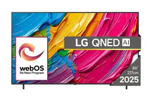 Телевизор LG QNED 86QNED80A3A 86" QNED 4K Ultra HD, 3840×2160, webOS, Edge‑LED, Wi‑Fi, Ethernet, Bluetooth 5.1, 60 Гц, 2.0 ch, 20 Вт, чёрный
