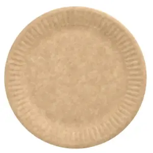 Disposable paper plates Papstar PURE PLATES 20 pcs, 15 cm, brown, 100% virgin fibre, FSC®