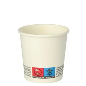 Disposable paper coffee cups Papstar DE1889674 100 ml, 6 cm height, pack of 50