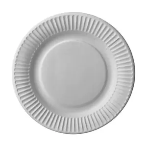 Papīra šķīvji Papstar DE1890302 18 cm, balti, 50 gab.