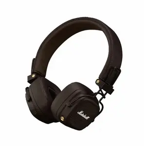 Austiņas MARSHALL Major V — virsausu Bluetooth 5.3, 100 h akumulators, USB‑C, 3,5 mm, 32 Ω, 40 mm, bronzas krāsa