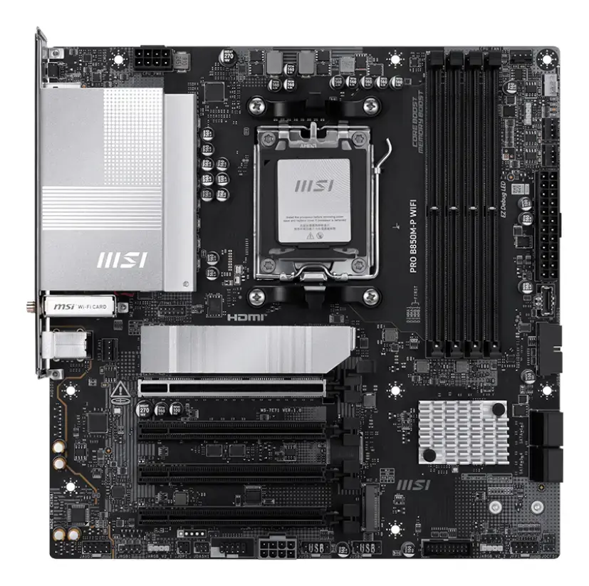 MSI PRO B850M-P WIFI mātesplate (micro ATX, Socket AM5) Photo 2