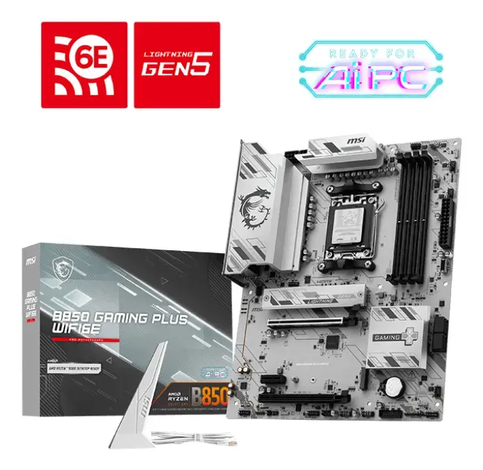 MSI B850 GAMING PLUS WIFI6E ATX Socket AM5 mātesplate Photo 5