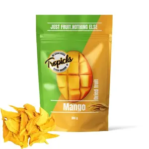 Žāvēti mango Tropicks 100 g — Tropicks 320762, sagrieztas mango šķēles