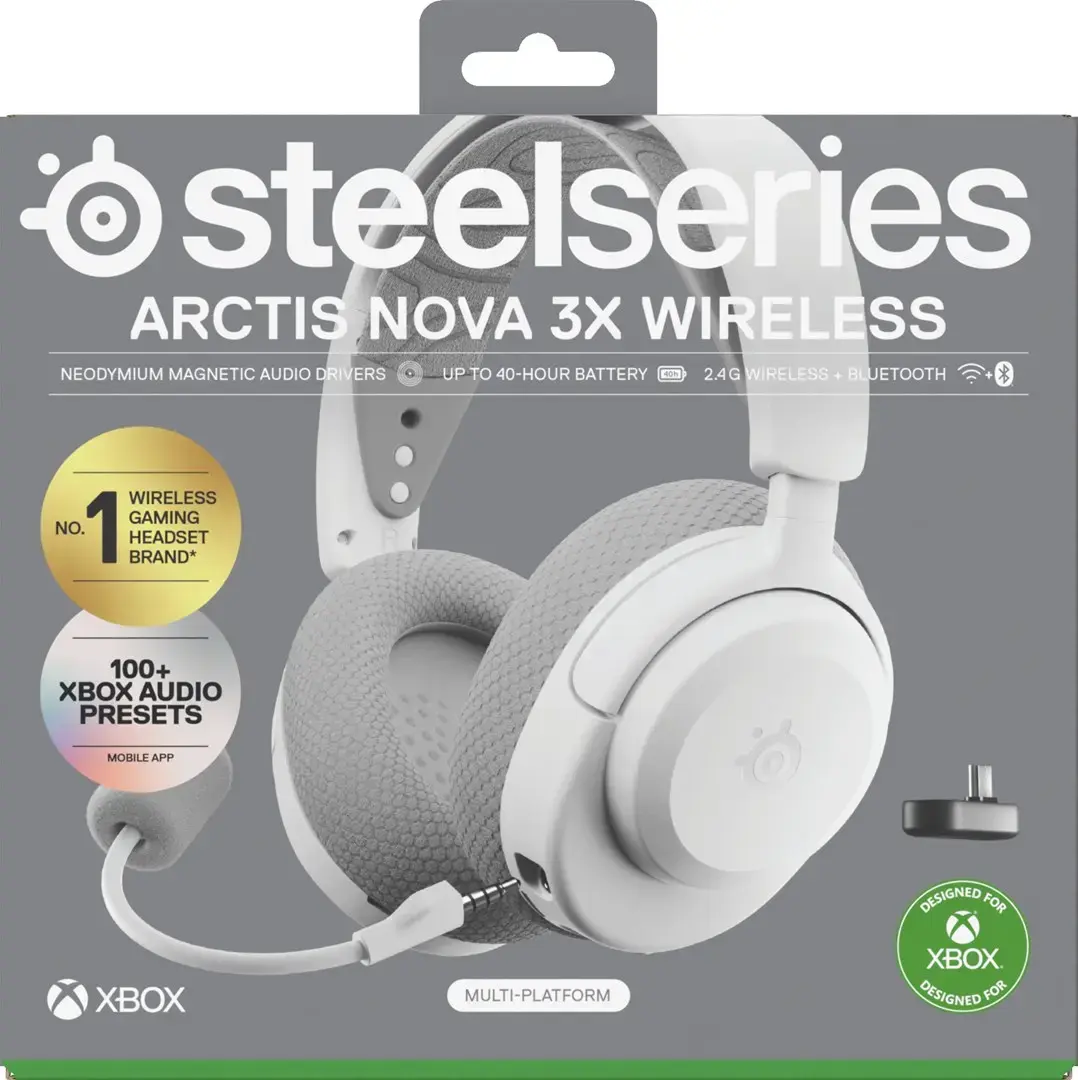 Austiņas STEELSERIES Arctis Nova 3X Wireless Photo 8