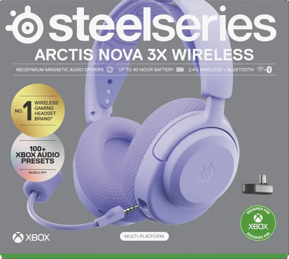 Austiņas Steelseries Arctis Nova 3X Wireless Photo 8