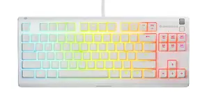 SteelSeries Apex Pro TKL Gen 3 Gaming Keyboard, USB, Magnetic-Mechanical Switches, US English Layout, White