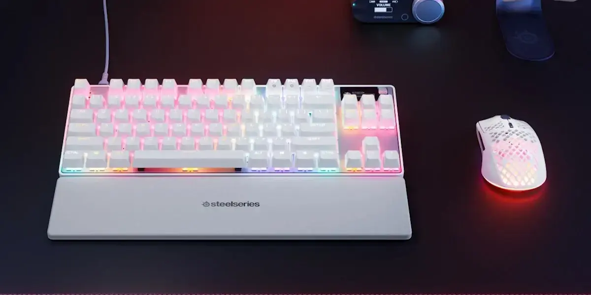 STEELSERIES Apex Pro TKL Gen 3 White mehāniskā tastatūra Photo 4