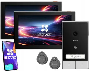 Video Intercom Touch Monitor EZVIZ 7" Model 318500248 — Separate Control for 2-Family Units