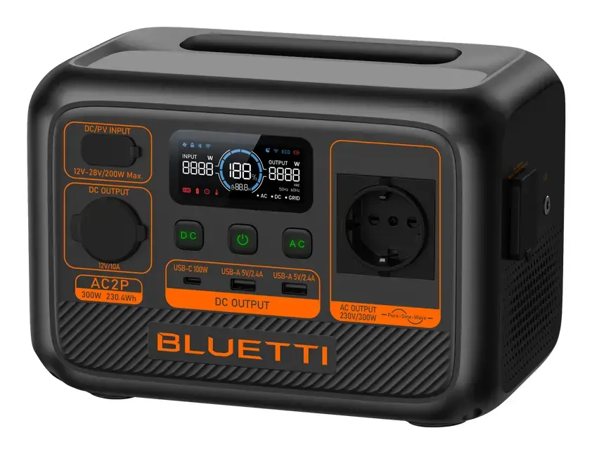 Bluetti AC2P pārnēsājamā uzlādes stacija | 230.4 Wh Photo 3