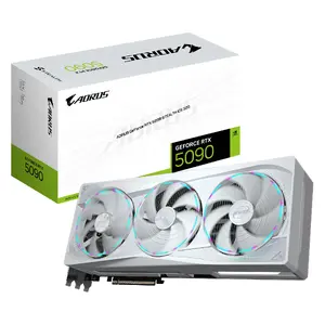 Видеокарта GIGABYTE AORUS GeForce RTX 5090 STEALTH ICE 32G 32GB GDDR7 512bit PCI-E 5.0 2655MHz
