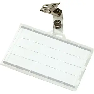 Identification badge holder with clip Donau transparent hard (model 8346001PL-00)