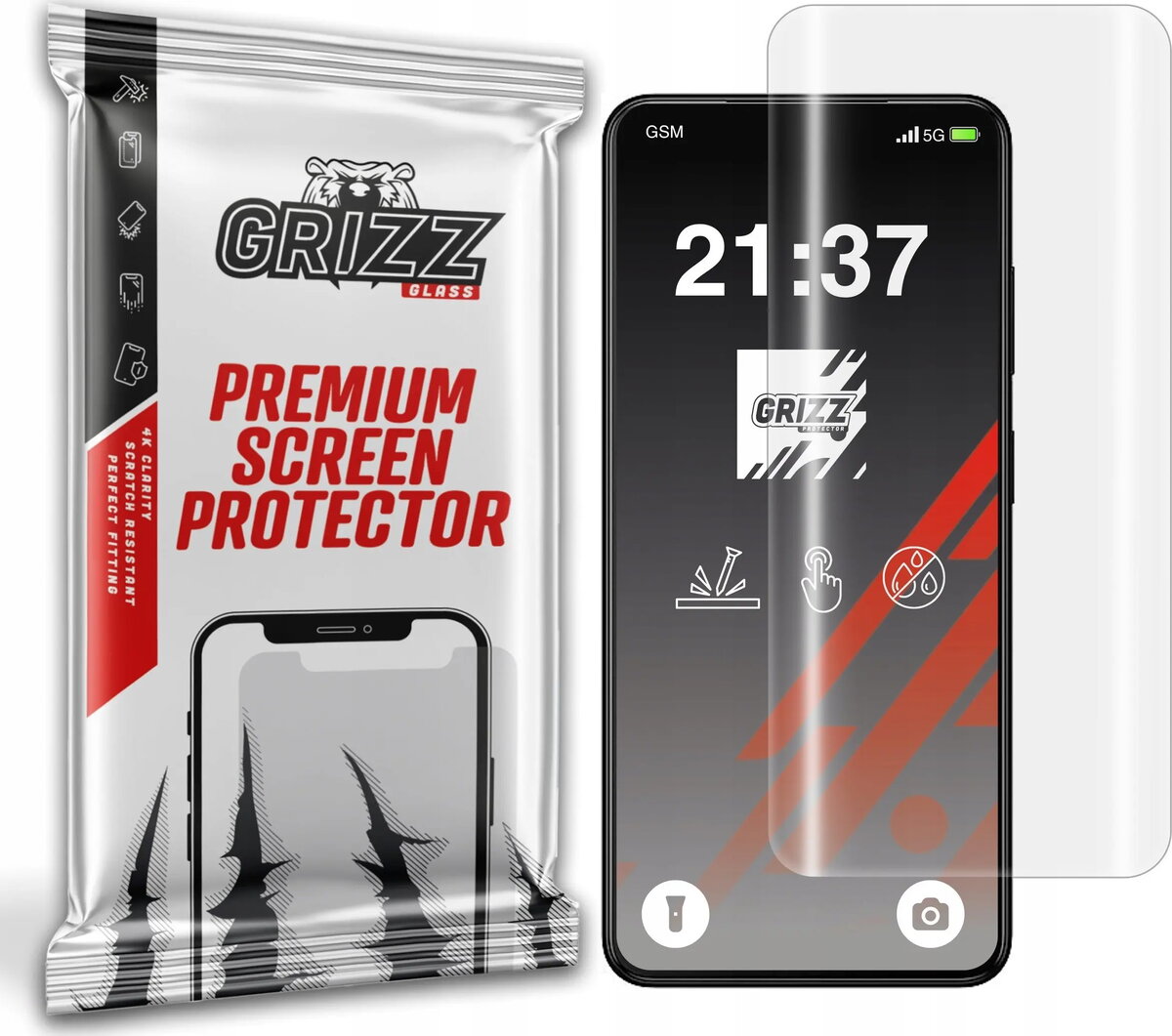 Hidrogelu plēve GrizzGlass Hydrofilm priekš HMD