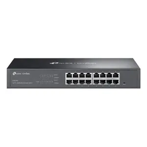 Pārvaldāms L2 Gigabit Ethernet tīkla pārslēdzējs TP-Link Omada ES216G — 16 x RJ-45 10/100/1000, 32 Gbit/s, 8000 MAC, melns, iebūvei skapī