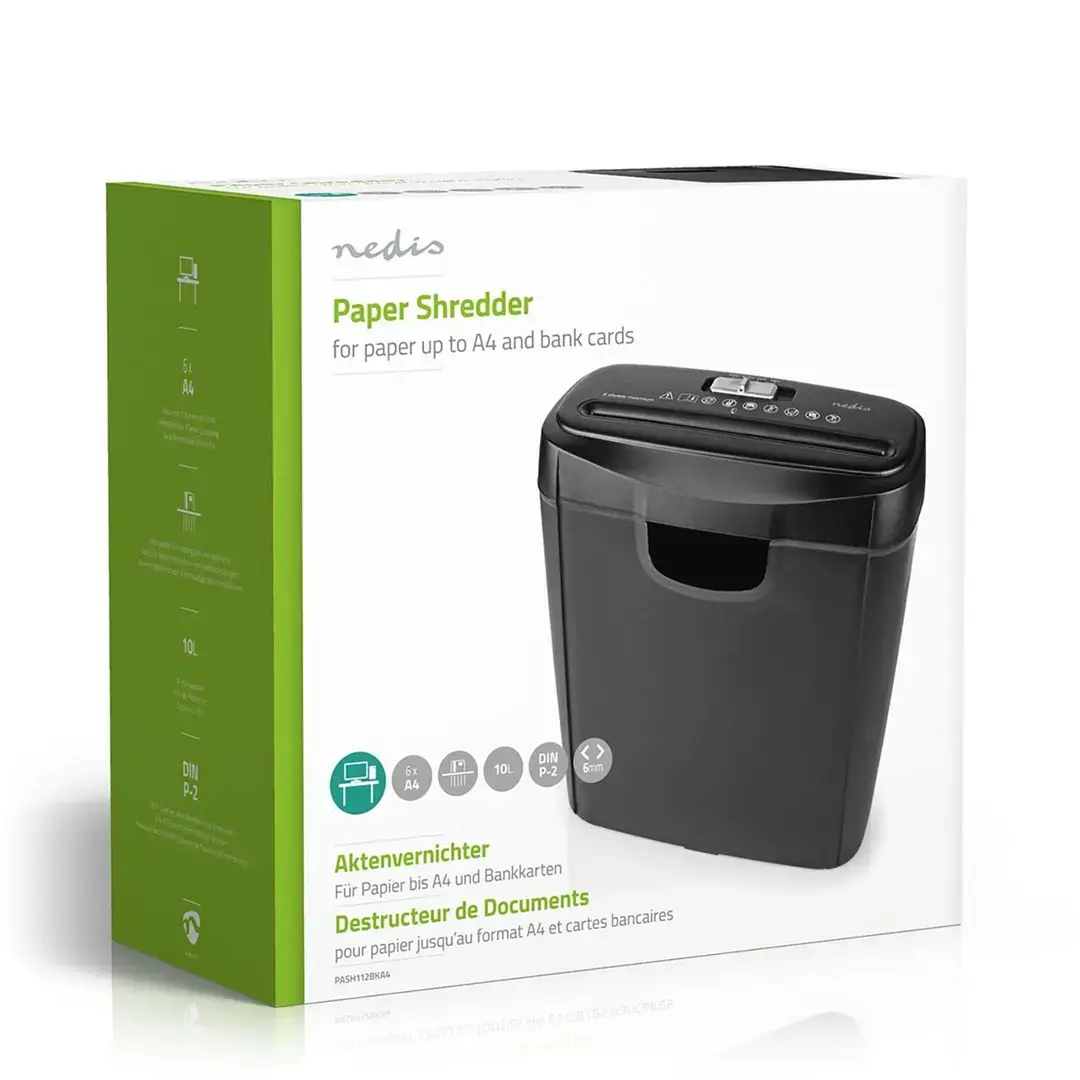 Paper Shredder Nedis PASH112BKA4 Photo 7