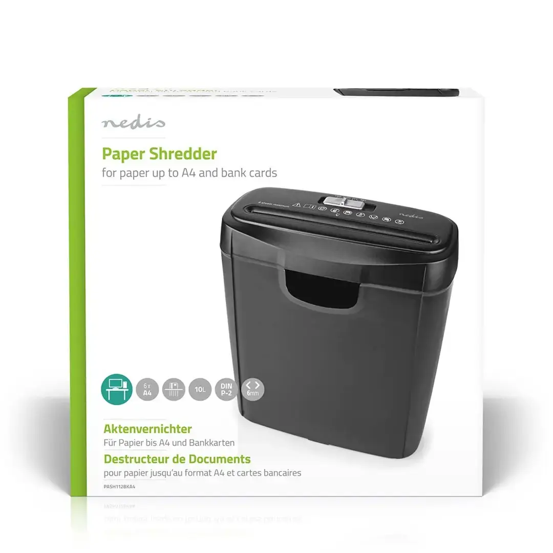 Paper Shredder Nedis PASH112BKA4 Photo 12