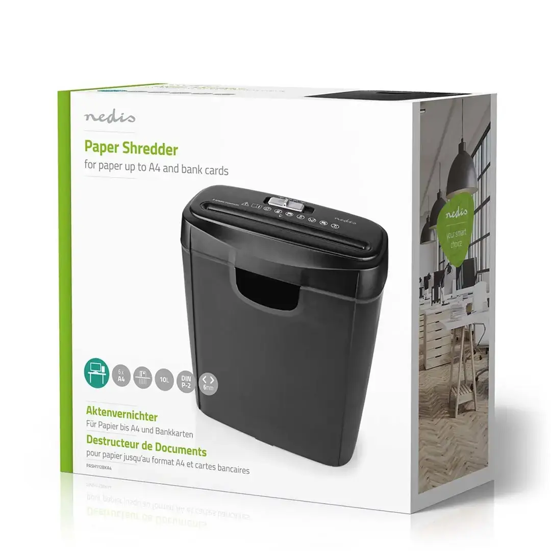 Paper Shredder Nedis PASH112BKA4 Photo 13