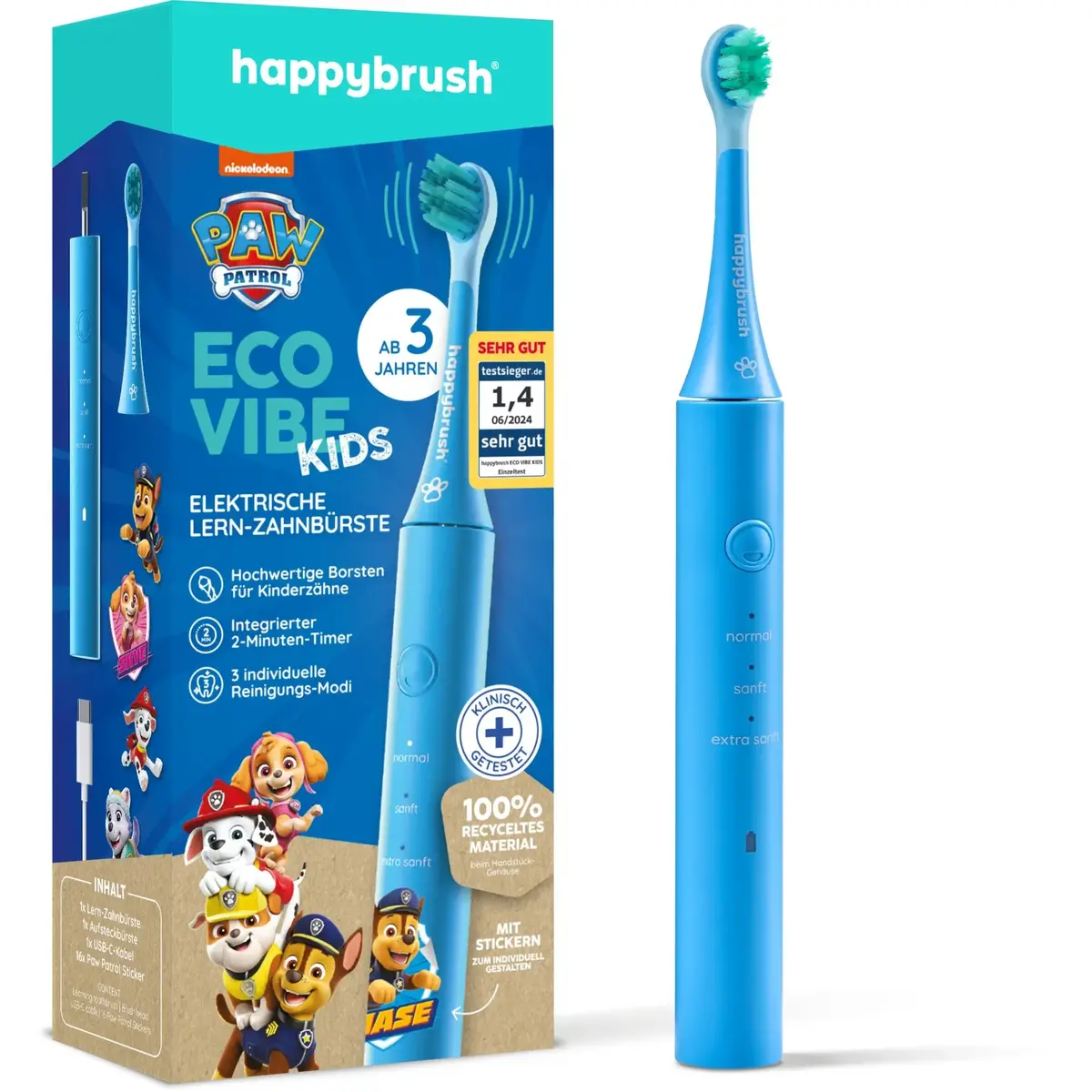 Elektriskā zobu birste Happybrush ECO VIBE KIDS Photo 2