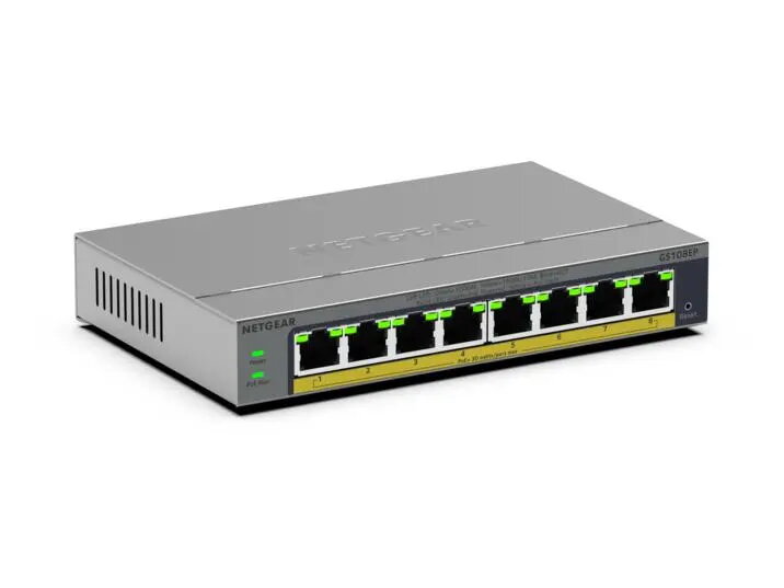 NETGEAR GS108EP Vadāms L2/L3 Gigabit Ethernet