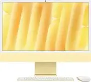 Настольный компьютер Apple iMac 24 дюйма, процессор M4 8 ядер, желтый, Gigabit Ethernet, Touch ID с цифровой клавиатурой