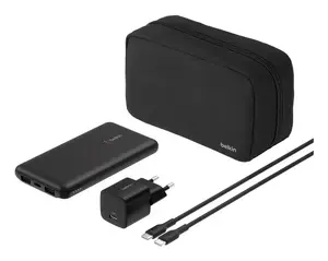 Belkin BoostCharge 10000 mAh Black Power Bank with USB Type-C and Fast Charging