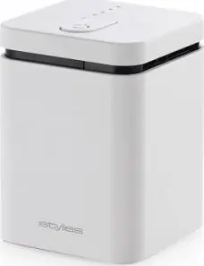 Aroma diffuser Stylies ELARA/WHITE — evaporative, for rooms up to 25 m², 2 h timer, AC/battery/USB, 1.3 W, 74×74×100 mm